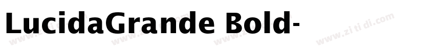 LucidaGrande Bold字体转换